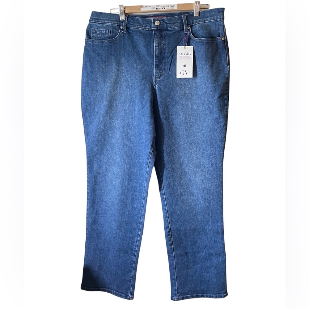 NWT Gloria Vanderbilt Amanda The Original Slimming Jeans Woman Size 18 average